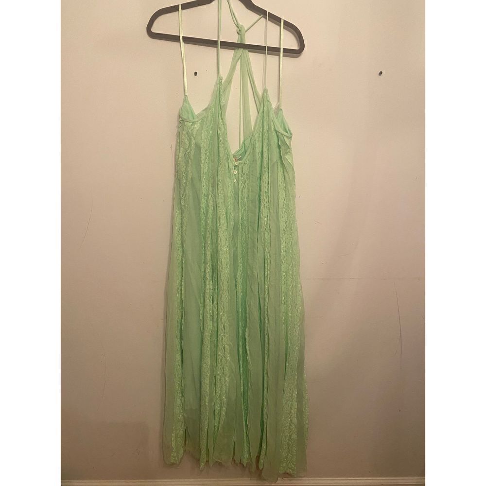 Free People Sweet Sea Maxi Dress size L - Picture 9 of 12